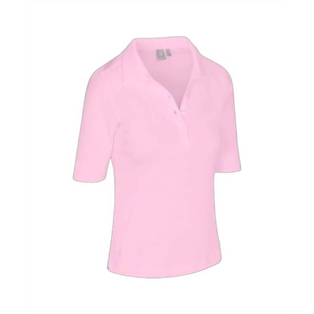NEW NUSPORT women's del mar polo in rose quartz